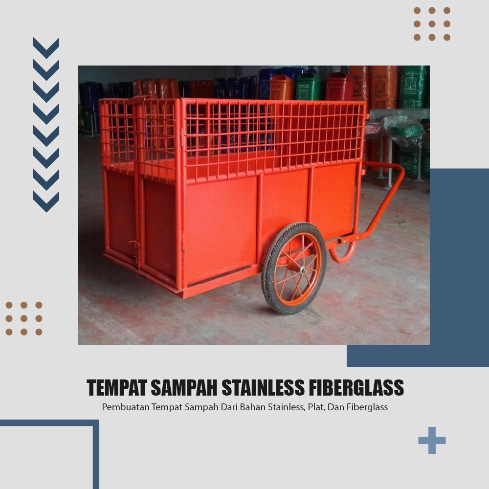 Tempat Sampah Stainless Fiberglass