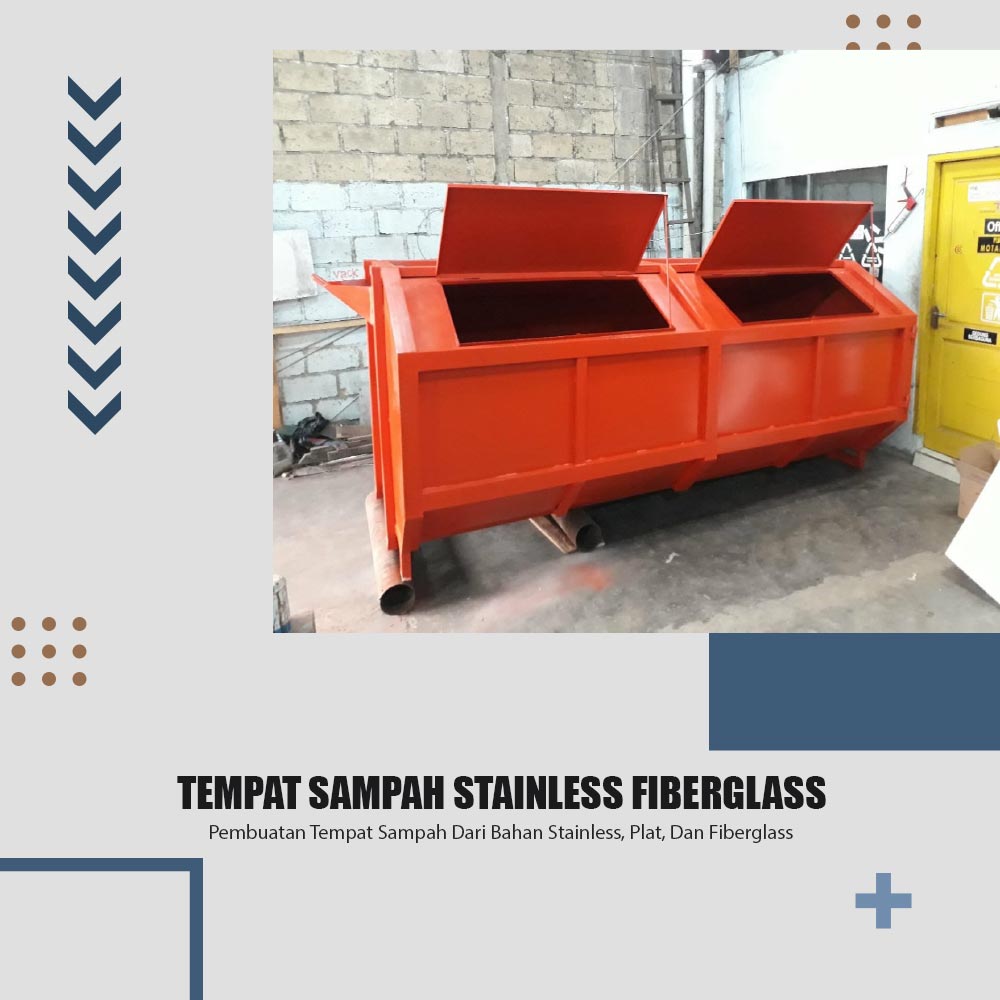 Tempat Sampah Stainless Fiberglass