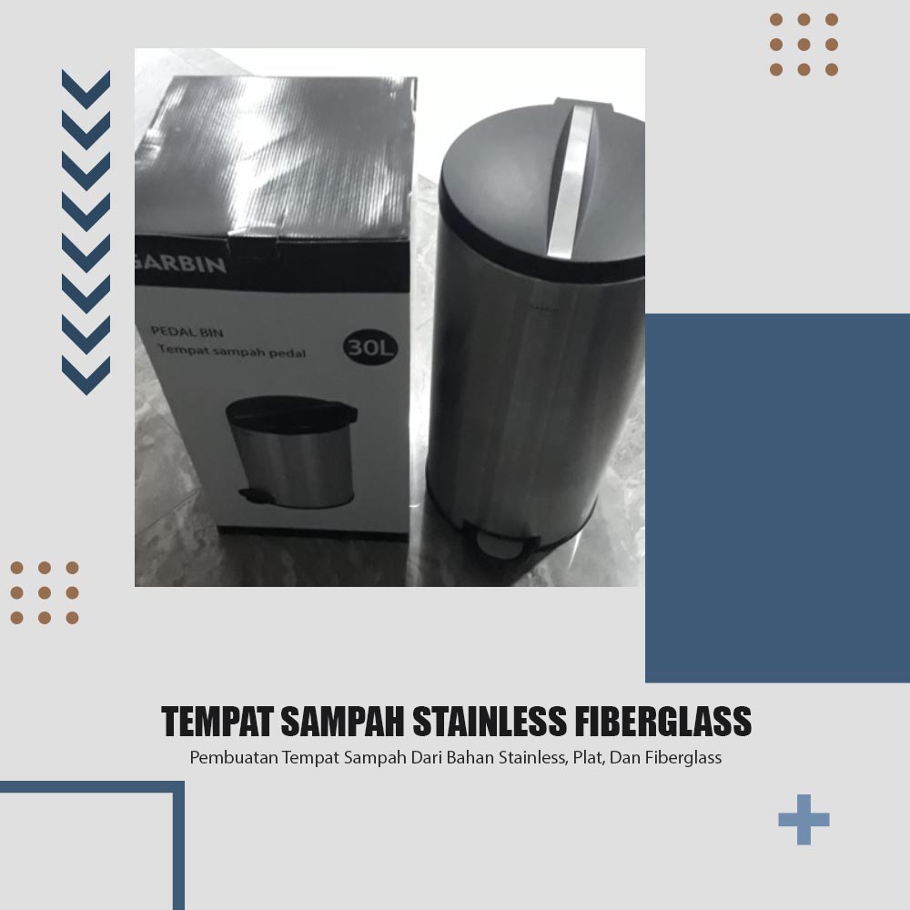 Tempat Sampah Stainless Fiberglass