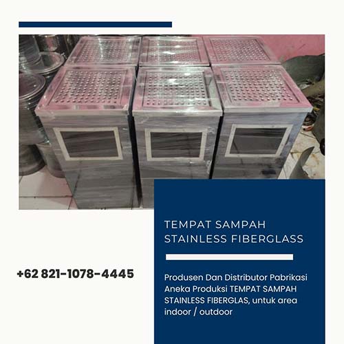 Tempat Sampah Stainless Fiberglass