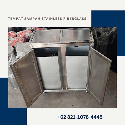 Tempat Sampah Stainless Fiberglass