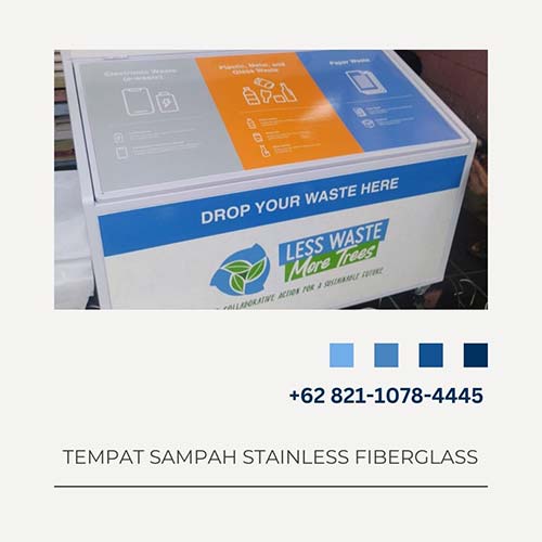Tempat Sampah Stainless Fiberglass