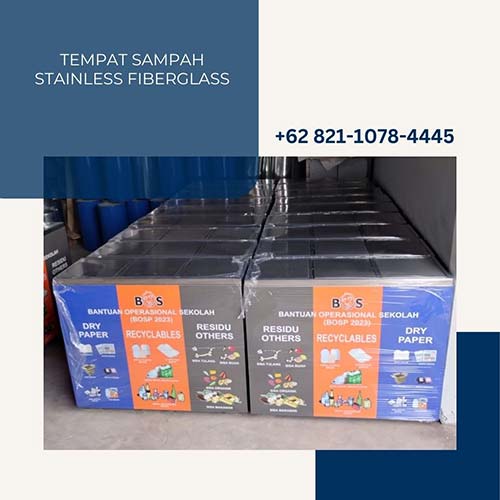 Tempat Sampah Stainless Fiberglass