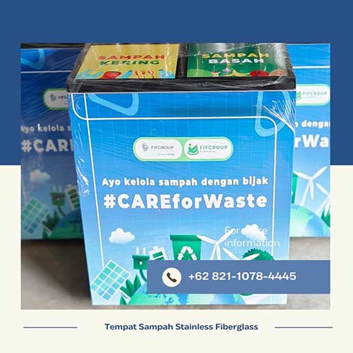 Tempat Sampah Stainless Fiberglass
