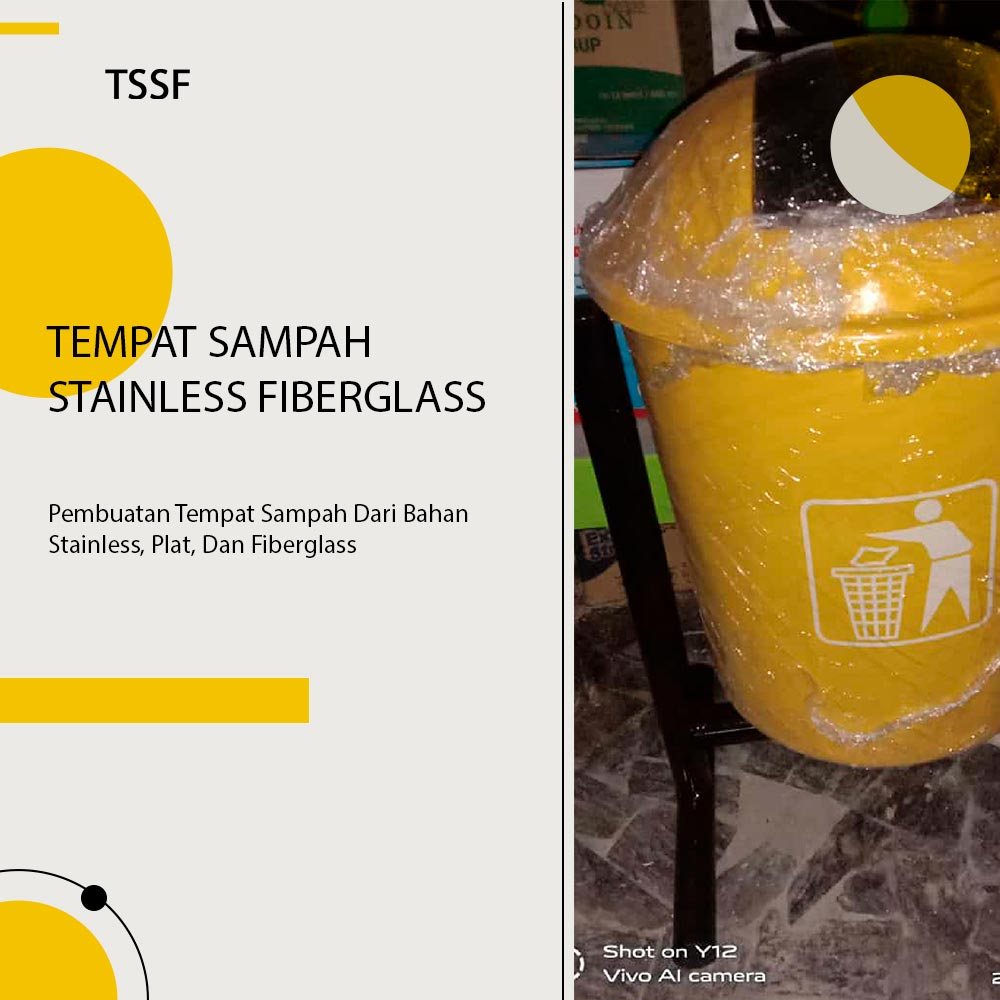 Tempat Sampah Stainless Fiberglass