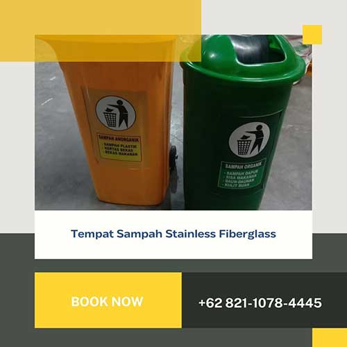 Tempat Sampah Stainless Fiberglass