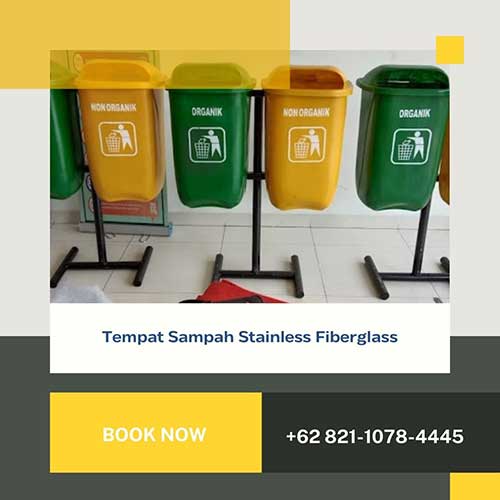 Tempat Sampah Stainless Fiberglass